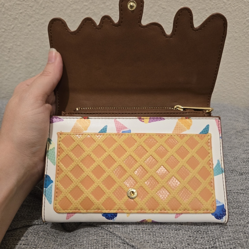 Loungefly Brown and Tan Ice Cream Wallet - Picture 9 of 14